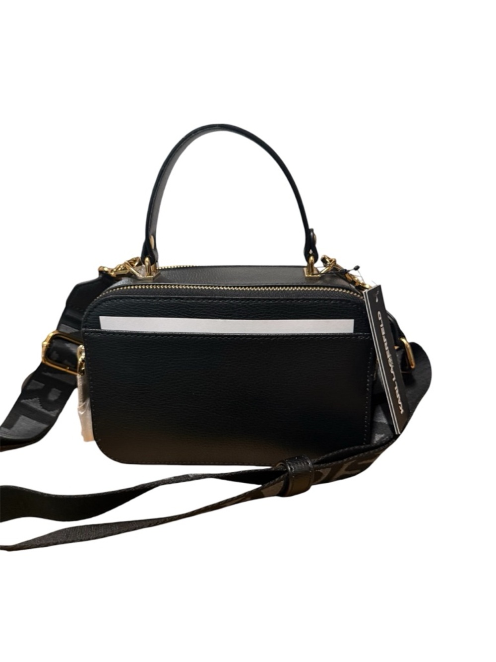 Karl Lagerfeld Paris Simone Leather Top Handle Camera Bag - Picture 2 of 9